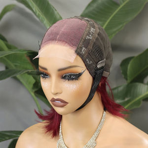 Perruques Bob en cheveux humains brésiliens doublement étirés FH 12 pouces # Perruques vietnamiennes brutes 99j lisses avec dentelle frontale 4x4 - Product Image 4