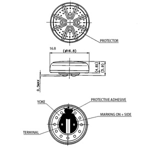 Màng Loa Đường Kính 16Mm LCP Kháng Cự Cao 120ohm Độ Méo Thấp Chất Lượng Cao Cho Tai Nghe Tai Nghe Trình Điều Khiển Âm Thanh Trầm Sâu - Product Image 3