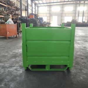 ציפוי אבקה מותאם אישית כחול כבד מתכת לוגיסטיקה stackable אחסון פלדה ערמה מיכל מזרן - Product Image 5