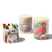 Coffret cadeau de luxe en cire de soja parfumée, bougie royale aromatique avec boîte en papier pour fête, mariage, décoration de maison, vacances, festivals