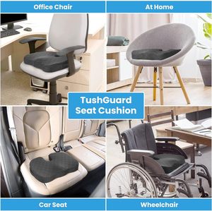 <span class=keywords><strong>Coussin</strong></span> de siège <span class=keywords><strong>pour</strong></span> sciatique et fessiers, antidérapant, <span class=keywords><strong>pour</strong></span> bureau et voiture, en <span class=keywords><strong>mousse</strong></span> à mémoire de forme gonflable, avec soutien coccyx et lombaire - Product Image 5