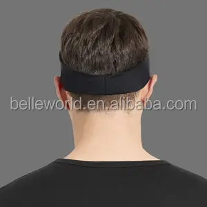 BELLEWORLD logo personalizzato colore traspirante antiscivolo fitness head band uomo palestra running elastico sport fascia per unisex