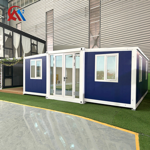 Casa Container Prefabbricata da 20 Piedi con 2 Camere da Letto, 1 Soggiorno, Cucina e Bagno, Casa Container Espandibile con Cortile - Product Image 2