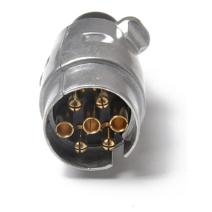 Enchufe de <span class=keywords><strong>remolque</strong></span> de <span class=keywords><strong>7</strong></span> pines OEM, luces de freno, <span class=keywords><strong>Cable</strong></span> negro para accesorios de camiones, conector de <span class=keywords><strong>7</strong></span> pines de <span class=keywords><strong>remolque</strong></span>, enchufe de <span class=keywords><strong>remolque</strong></span> de metal de <span class=keywords><strong>7</strong></span> <span class=keywords><strong>polos</strong></span> - Product Image 5