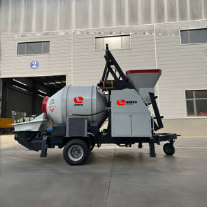 Diesel Engine <b>Concrete</b> Pump with Mixer <b>Machine</b> JBS40 <b>Concrete</b> Mixer Pump <b>Machine</b> for Construction Project - Product Image 2