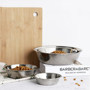 Pet çanak köpek maması kedi kaseler paslanmaz çelik köpek köpekler ve kediler için su kasesi evcil besleyici çanaklar istiflenebilir Pet yavru yemekleri - Product Image 6