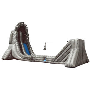 Comercial extremadamente divertido rebote tobogán <span class=keywords><strong>de</strong></span> <span class=keywords><strong>agua</strong></span> juegos deslizantes inflable móvil Zip Line equipo al aire libre inflable Zip Line - Product Image 1