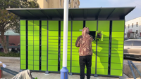 Caméra intelligente de casier de livraison de colis de Campus Express d'appartement d'armoire de livraison de colis connectée en réseau de WiFi pour la sécurité de paquet