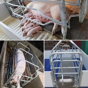 304 Stainless Steel Sow Feeding <strong>Trough</strong> Thickened Flip Pig Feed <strong>Trough</strong> for Farrowing Crate Gestation Stall Feeder <strong>Trough</strong> - Product Image 3