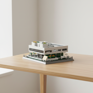 Juguetes de Construcción de Edificios Emblemáticos, Villa Savoye de París, Francia, Vista de la Calle, Juguete Educativo de Bloques de Construcción de Plástico ABS, Regalo - Product Image 2
