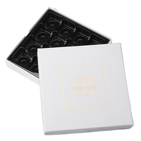 En gros personnalisé haute qualité bonbons et chocolats emballage boîte-cadeau avec 16 grille