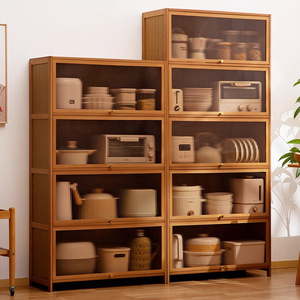 Aparador sencillo de pie, mueble de almacenamiento para cocina, armario multifuncional de gran capacidad para vajilla en la sala de estar - Product Image 3
