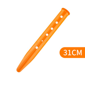 31CM Plastic Tent Stakes Heavy Duty Beach Tent Pegs Hollow Wind‑proof Ground Nails For <b>Camping</b> <b>Canopy</b> Outdoor Activities - Product Image 2