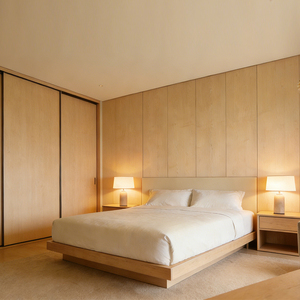 酒店家具制造商 3 5 星级酒店卧室套装豪华酒店床酒店特大床床架带床头柜床头板 - Product Image 4