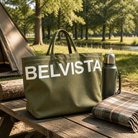 Bolsa de Compras de Lona de Algodón Ecológica, Reutilizable, Biodegradable, de Color Natural, con Bolsillo Interior para Viajes y Trabajo