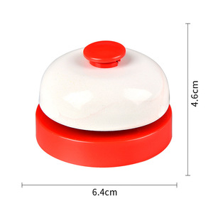 Timbre de llamada personalizado con LOGO de 2.52 pulgadas, pequeño, de hierro, para escritorio, entrenamiento de mascotas, timbre de servicio, para oficina, hotel, aula, restaurante, fiesta - Product Image 2