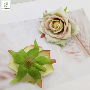 Commercio all'ingrosso di Alta Qualità di Seta Artificiale Del Fiore della Rosa Testa Per Corona FAI DA TE Da Sposa Festa di Compleanno Della Decorazione di Colore Dell'annata - Product Image 4
