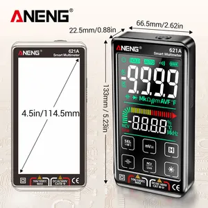 Aneng 621a thông minh chữ số Meter multimeters màn hình cảm ứng Tester Transistor 9999 đếm đúng RMS tự động phạm vi DC/AC điện áp mét
