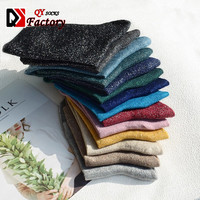 Chaussettes colorées personnalisées en coton lurex argenté soie paillettes dames chaussettes de mode couleur unie or brillant femmes chaussettes d'équipage
