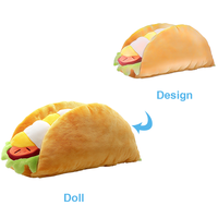 Dessin animé créatif belle jouets en peluche personnalisés doux canapé décoration mignon nourriture frites Pizza Hamburger oreiller en peluche personnalisé
