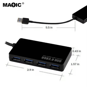 Cao Chất Lượng Cao Hệ Thống Cung Cấp Điện 4 <span class=keywords><strong>Port</strong></span> <span class=keywords><strong>USB</strong></span> 3.0 HUB Đối Với Máy Tính Mac Máy Tính Xách Tay Máy Tính Xách Tay Máy Tính Để Bàn - Product Image 5