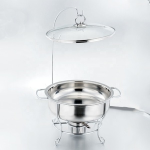 Fournitures d'accueil les plus populaires chauffe-plat avec verre vente en gros de haute qualité de luxe <span class=keywords><strong>buffet</strong></span> <span class=keywords><strong>rond</strong></span> chauffe-plat 4 ou 8 - Product Image 2