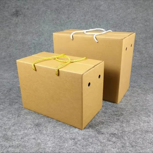 Custom Printed Embossed Eco-Friendly Recyclable Corrugated Kraft Box for Clothing & Fruit Shipping Holiday Gift Packaging - Product Image 1