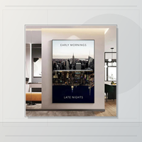 Affiches murales en cristal motivantes « Matins précoce, nuits tardives » pour le bureau, la salle d'étude, l'hôtel – Décoration moderne pour une mentalité de réussite