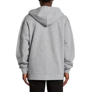 Custom Essentials Hoodie Men's 100% Cotton Oversize Drop Shoulder Full Zip up Hoodie Heavyweight Zip Hoodie for Men - Product Image 3