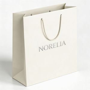 Sacs shopping personnalisés en papier imprimé avec poignées pour emballage cadeau, vente au détail, petites entreprises, magasins de vêtements - Product Image 1