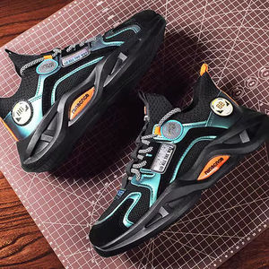 Nouvelles chaussures pour hommes 2025, chaussures de papa, lacets, semelles épaisses, surface en maille respirante, antidérapantes, chaussures de sport décontractées - Product Image 5