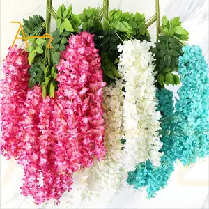 Fabrik liefern Hochzeits feier Dekoration hängen künstliche Glyzinien Blumen für Hotel oder Home Event Dekoration