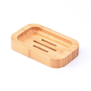 <b>Bamboo</b> <b>Soap</b> <b>Dish</b> Rectangular 12.5X8X2Cm Drainable For Bathroom - Product Image 4
