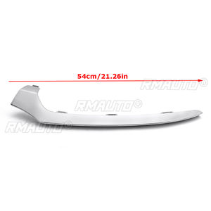 Lèvre de pare-chocs avant chromée/noire avec moulure inférieure chromée pour Mercedes-Benz W205 C300 C400 C63 AMG 2058851374 - Product Image 5