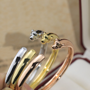 Bracciale di Lusso Esagerato con Motivo Leopardato, Braccialetti per <span class=keywords><strong>Uomo</strong></span> e Donna, 17cm Regolabile, Vendita all'Ingrosso del Produttore - Product Image 4