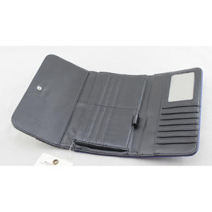 Alla moda Glitter argento pelle PU <span class=keywords><strong>portafoglio</strong></span> lungo da <span class=keywords><strong>donna</strong></span> chiusura a scatto bianco <span class=keywords><strong>blu</strong></span> acqua a prova di caramelle più portafogli con slot per carte - Product Image 3