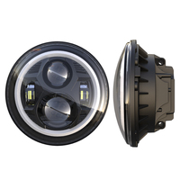 Phare de voiture à Led, œil d'ange, Ip68, 45W, 7 pouces, œil de démon, rvb, phare rond pour suzuki jimny, nouveau, 2023