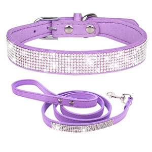 Collier pour animaux de compagnie en diamant étincelant réglable personnalisé collier exquis adapté aux petites et moyennes tailles collier de chien - Product Image 2