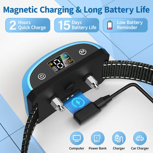 <span class=keywords><strong>Collar</strong></span> de Adiestramiento para Perros y Gatos Uoulyn, Magnético, de Carga Rápida, Impermeable, Antiladridos, Ajustable, de Nailon Personalizado - Product Image 6