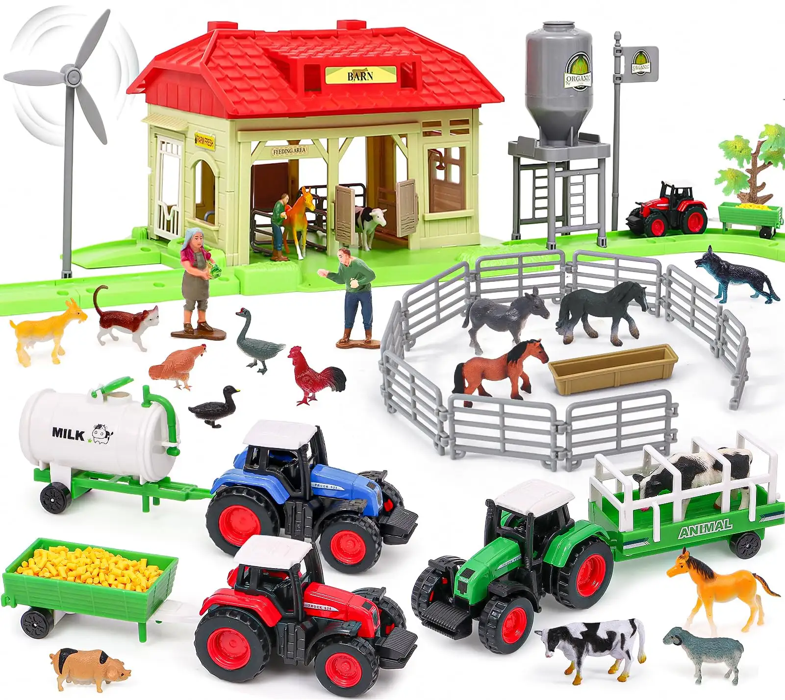 Set di giocattoli di animali da fattoria Premium per bambini completa esperienza di gioco da cortile perfetto per vendite al dettaglio e Online