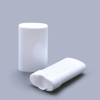 Emballage cosmétique de protection solaire Bouteille de déodorant ovale sérigraphiée de haute qualité PP Déodorant Roll-On Stick Extrémité ouverte facile 5g/15g