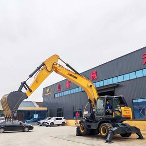 Excavadora de alta calidad sobre ruedas 18Ton 20T 21Ton 215 tipo excavadora de ruedas con CE a la venta en Rusia - Product Image 1