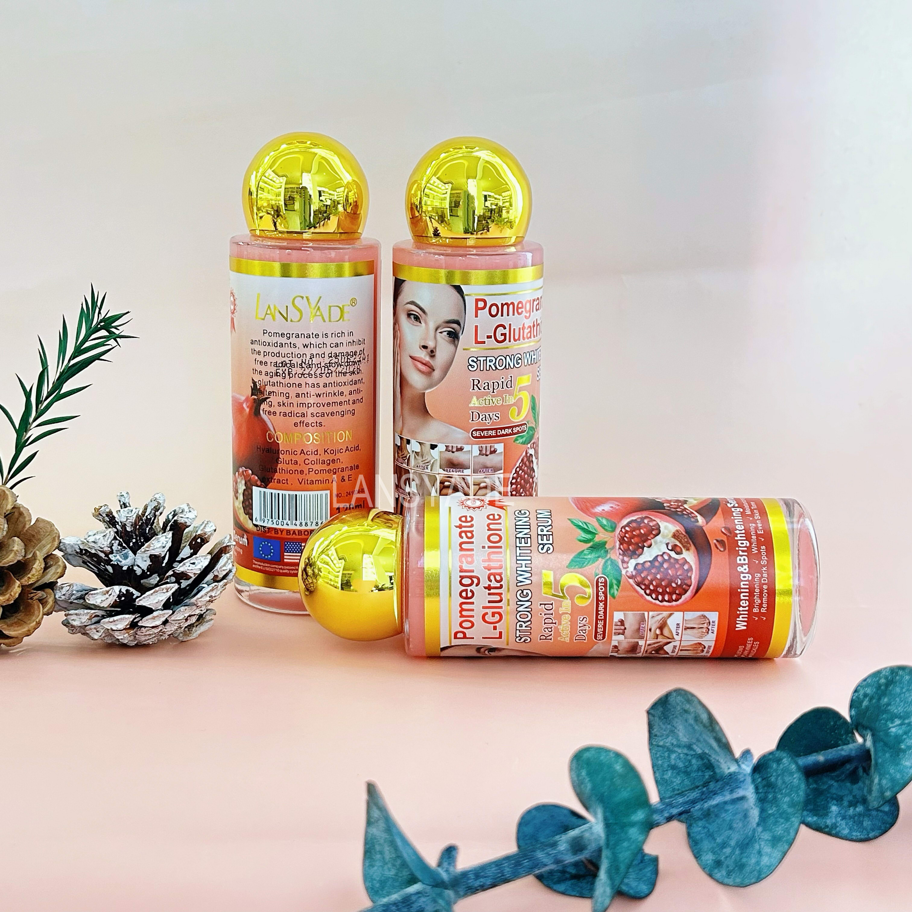 pomegranate glutathione and collagen Extra Whitening Skincare Pomegranate Glutathione Facial Serum with Vitamin a & C Collagen Remove Dark Spots Skin Face Serum| Alibaba.com
