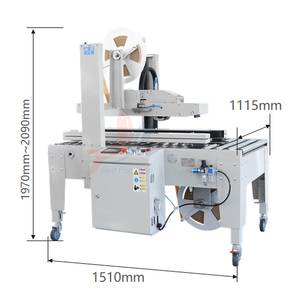 Nước tự động kích hoạt keo dán băng trường hợp niêm phong máy tự động Băng niêm phong máy - Product Image 2