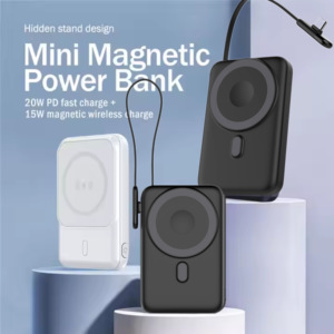 2024 nuevos productos 10000Mah Power Bank cargador inalámbrico magnético Pd 20W carga rápida para teléfono 13 14 <span class=keywords><strong>Pro</strong></span> Max colorido Power Bank - Product Image 5