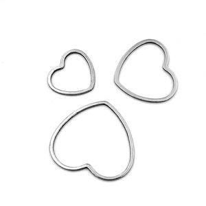 Stainless Steel <b>Heart</b> Shape Hollow Pendant Gold <b>Charm</b> For Jewelry Making Gift Accessory - Product Image 5