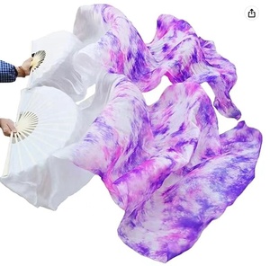 Veli in Vera Seta per Danza del Ventre, 100 Colori, Tie-Dye Sfumato, 1,2 <span class=keywords><strong>M</strong></span>, 1,5 <span class=keywords><strong>M</strong></span>, 1,8 Metri, OEM - Product Image 1