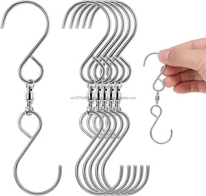 Swivel <b>Hooks</b> Dual Swivel <b>S</b> <b>Hooks</b> Twisters Hangers Wind Spinner Wind Chimes Hanging Windsocks for Indoor Outdoor Organization - Product Image 2