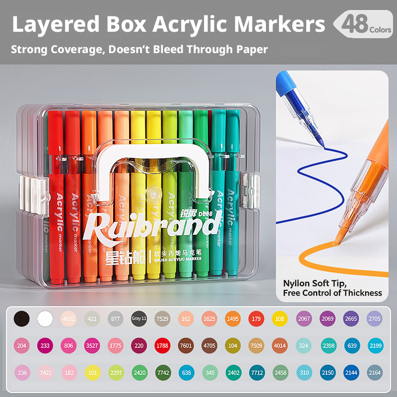 Marqueurs acryliques 48 couleurs