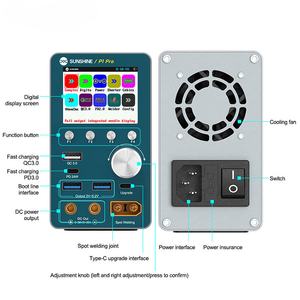 Alimentation électrique régulée intelligente SUNSHINE P1 Pro MAX, utilisée pour le test de <span class=keywords><strong>batterie</strong></span>, la soudure par points, le démarrage de la <span class=keywords><strong>batterie</strong></span>, la charge rapide QC - Product Image 6